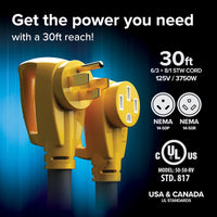 Camco 55195 Power Grip 50-Amp 30-Foot Shore Power Cord