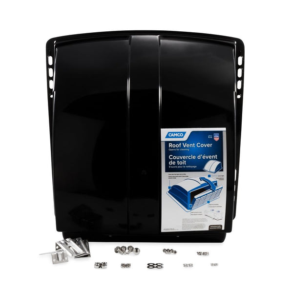 Camco 40443 14x14 RV Roof Vent Cover, Black