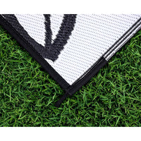 Camco 20x8 Reversible RV Outdoor Patio Mat - Charcoal
