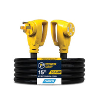 Camco 55194 PowerGrip 50-Amp 15 ft RV Power Cord