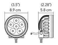 Hella Marine 357201001 3.5-Inch LED Spot Lamp | 18W