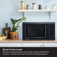 MagicChef MC99MB 0.9 Cu Ft 900W Microwave, Black