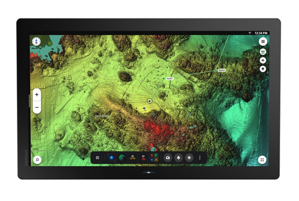 Simrad NSO 4-22. NEON OS, 22-inch Glass-bridge multi-function display. Qualcomm 8-core processor. Full HD touchscreen. Gigabit Ethernet, WIFI, Video In and Out. Next-generation C-MAP DISCOVER X chart included