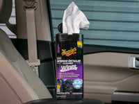 Meguiar's G13600 Quik Interior Detailer Wipes, 25ct