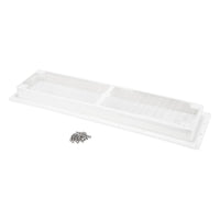 Camco 42161 RV Fridge Vent Base w/ Screen, White
