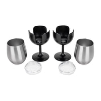 Camco 53485 Insulated Wine Tumbler 2-Pack, 8 oz