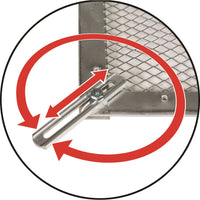 Camco 43980 RV Screen Door Grille, Adjustable 20-29 in