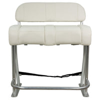 Springfield Leaning Post Fishing Seat, White