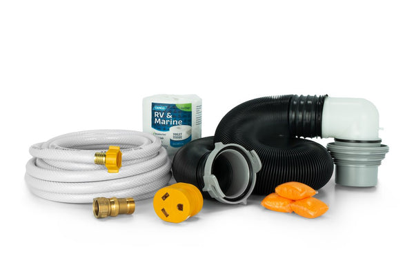 Camco 47808 Deluxe RV Startup Kit, Water Power Sewer