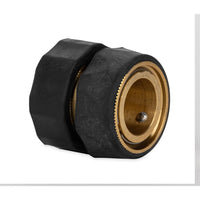 Camco 20136 Brass Quick Hose Connect with Shut-Off