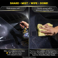 Meguiar's Gold Class Quik Wax G7716 Spray, 16 oz