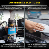 Meguiar's G4200 New Car Scent Protectant Wipes, 25 ct
