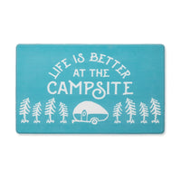 Camco Campsite Anti-Fatigue Kitchen Mat, Teal 30x18