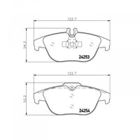 Hella Pagid 355012741 Rear Brake Pads, Mercedes