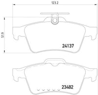 Hella Pagid 355011731 Rear Brake Pad Set, Low-Metallic