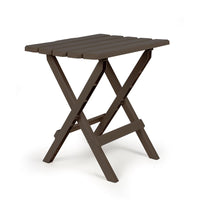 Camco 51886 Adirondack Folding Side Table, Brown