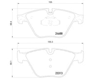 Hella Pagid 355015261 Front Brake Pads, BMW 5/6 Series