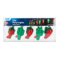 Camco 42659 Chili and Cactus Party Lights 8 ft