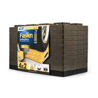 Camco FasTen 44525 RV Leveling Blocks 4x2 Brown 10-Pack