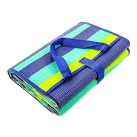 Camco 42806 Handy Mat, 5x6.5 ft Blue RV Patio Mat
