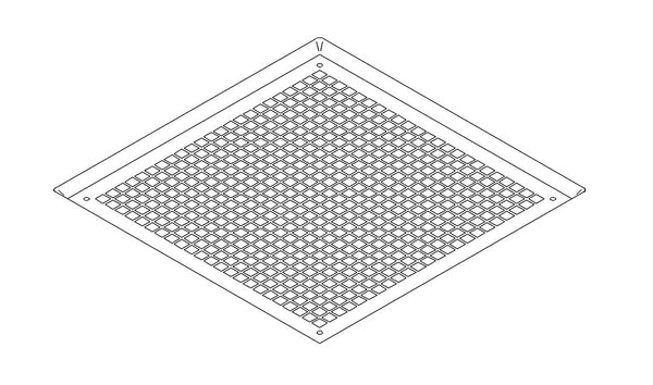 Coleman Polar White Ceiling Grille | 6798-3041