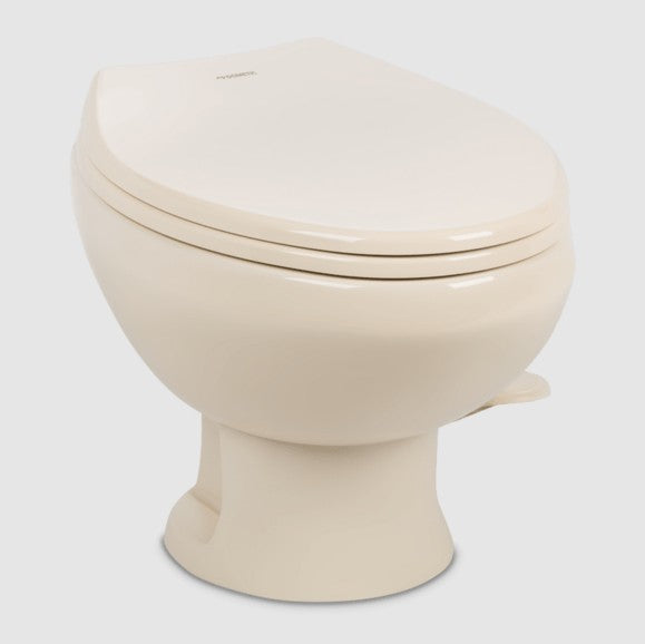 Dometic 421 Low Profile Toilet, Bone | Gravity Flush