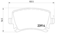 Hella 355010601 Rear Brake Pad Set, VW & Audi