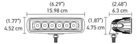 Hella Marine Mini LED Light Bar 6-LED Spot 1000 Lumens