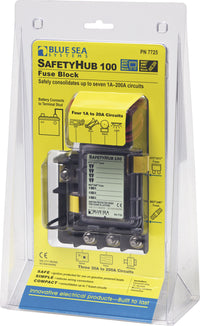 Blue Sea 7725 SafetyHub 100 Fuse Block | 7 Circuit