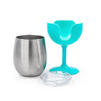 Camco Insulated Wine Tumbler 2-Pack, 8 oz Stainless
