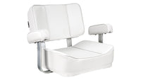Springfield 1040002 Low Back Helm Seat, White