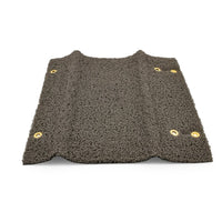 Camco 42964 Wrap Around RV Step Rug | Gray 17.5x18