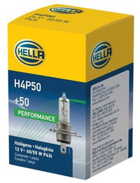 Hella H4 Halogen Bulb 60/55W 12V 3600K | Single