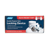 Camco 40590 Double Propane Tank Lock for RVs