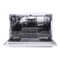 Magic Chef MCSCD6W5 Countertop Dishwasher, 6 Settings