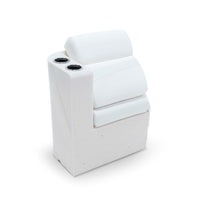 Taylor Made Left Chaise Pontoon Lounge Seat, White