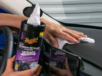 Meguiar's G13600 Quik Interior Detailer Wipes, 25ct