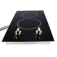 Magic Chef 12-Inch 2-Burner Electric Cooktop CSCTE12BG2