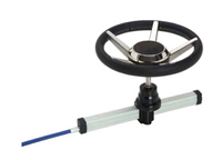 Uflex Rack & Pinion Steering, 16 ft Cable, X34 Bezel