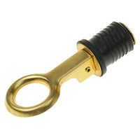 T-H Marine 1 Inch Snap-Handle Boat Drain Plug | Brass
