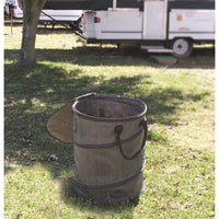 Camco 42893 Collapsible Trash Can, 33 Gallon Black