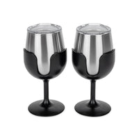 Camco 53485 Insulated Wine Tumbler 2-Pack, 8 oz