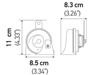 HELLA Twin Trumpet Horn Kit, 110 dB 12V, Set of 2