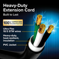 Camco PowerGrip 50 ft 30 Amp RV Power Cord | 55197