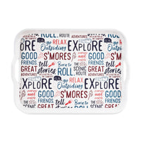 Camco 53486 Melamine RV Serving Tray, Graffiti Design