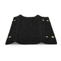Camco 42962 Wrap Around RV Step Rug, Black 17.5x18