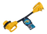 Camco 55522 PowerGrip 30A 90-Degree Locking Adapter