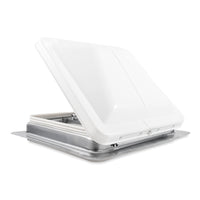 Camco 40480 RV Roof Vent 14x14 Manual White w/ Screen