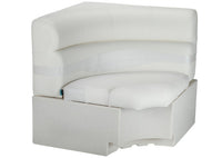 Taylor Made 32" Square Corner Boat Lounge Seat, White