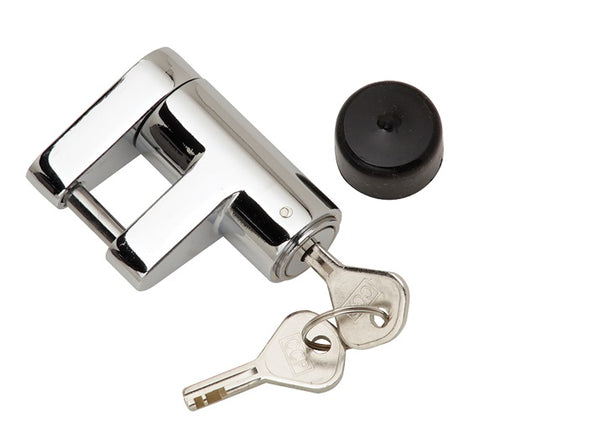 Bulldog 580403 Trailer Coupler Lock, Steel with Dust Cap